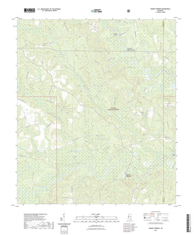 United States Geological Survey Ramsey Springs, MS (2021, 24000-Scale) digital map