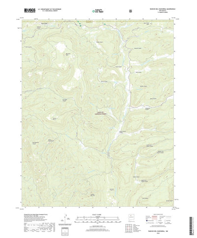 United States Geological Survey Rancho del Chaparral, NM (2020, 24000-Scale) digital map