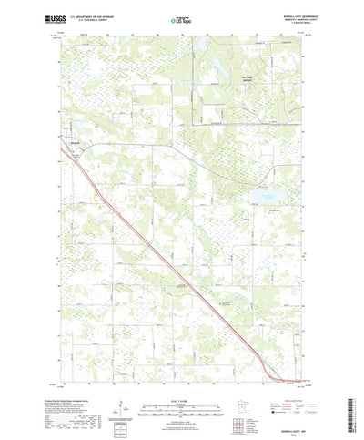 United States Geological Survey Randall East, MN (2022, 24000-Scale) digital map
