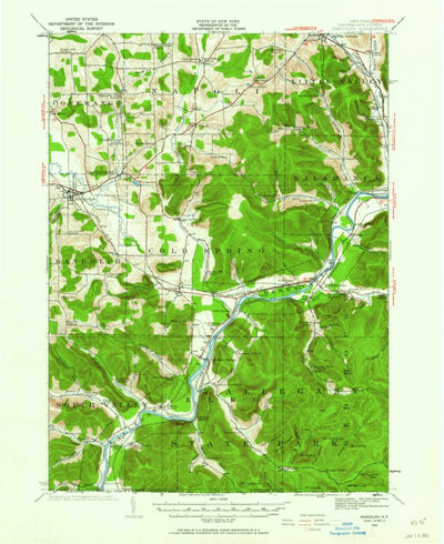 United States Geological Survey Randolph, NY (1922, 62500-Scale) digital map