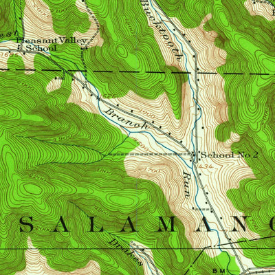 United States Geological Survey Randolph, NY (1922, 62500-Scale) digital map