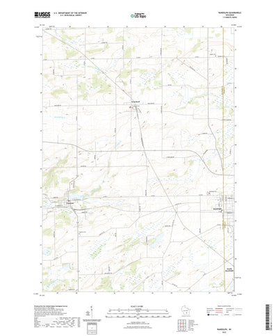 United States Geological Survey Randolph, WI (2022, 24000-Scale) digital map