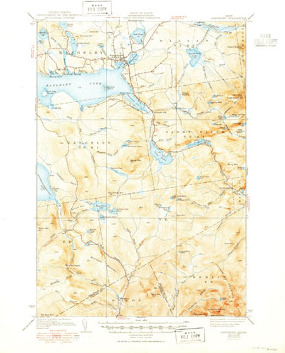 United States Geological Survey Rangeley, ME (1939, 62500-Scale) digital map