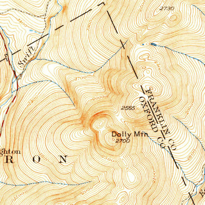 United States Geological Survey Rangeley, ME (1939, 62500-Scale) digital map