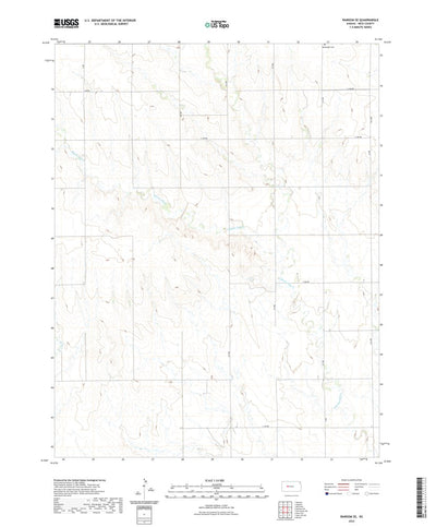United States Geological Survey Ransom SE, KS (2022, 24000-Scale) digital map