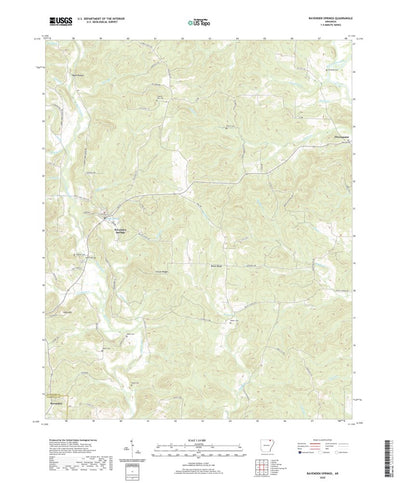 United States Geological Survey Ravenden Springs, AR (2020, 24000-Scale) digital map