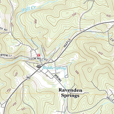 United States Geological Survey Ravenden Springs, AR (2020, 24000-Scale) digital map