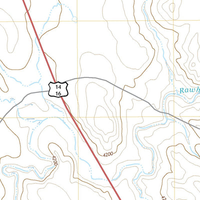 United States Geological Survey Rawhide School, WY (2021, 24000-Scale) digital map