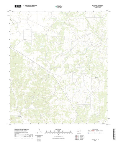 United States Geological Survey Ray Lake NW, TX (2022, 24000-Scale) digital map