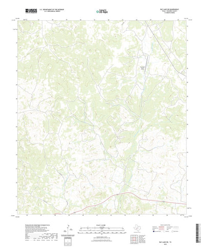 United States Geological Survey Ray Lake SW, TX (2022, 24000-Scale) digital map