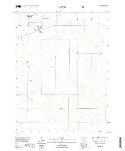 United States Geological Survey Raymer, CO (2022, 24000-Scale) digital map