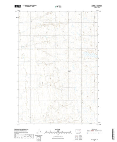 United States Geological Survey Raymond SE, SD (2021, 24000-Scale) digital map