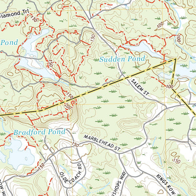 United States Geological Survey Reading, MA (2021, 24000-Scale) digital map