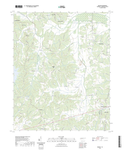 United States Geological Survey Reagan, TN (2022, 24000-Scale) digital map