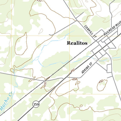 United States Geological Survey Realitos, TX (2022, 24000-Scale) digital map