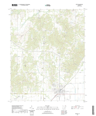 United States Geological Survey Rector, AR (2020, 24000-Scale) digital map