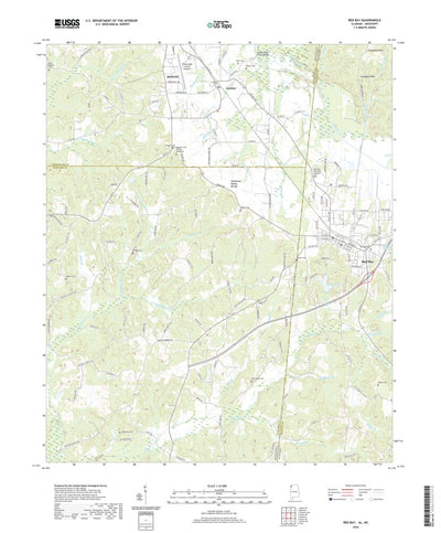 United States Geological Survey Red Bay, AL (2020, 24000-Scale) digital map
