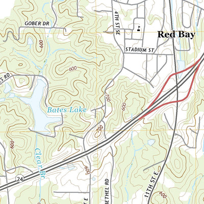 United States Geological Survey Red Bay, AL (2020, 24000-Scale) digital map