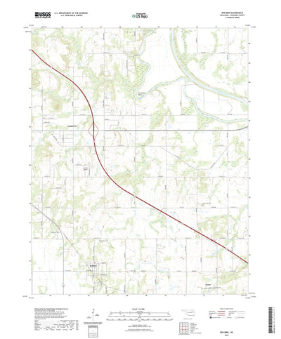 United States Geological Survey Red Bird, OK (2022, 24000-Scale) digital map