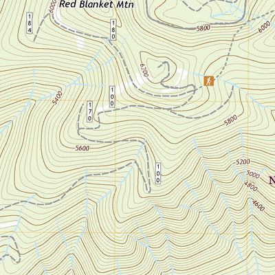 United States Geological Survey Red Blanket Mountain, OR (2020, 24000-Scale) digital map