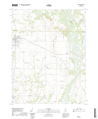 United States Geological Survey Red Bud, IL (2021, 24000-Scale) digital map