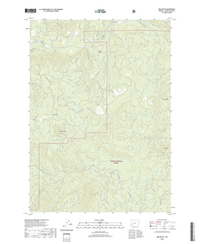 United States Geological Survey Red Butte, OR (2020, 24000-Scale) digital map