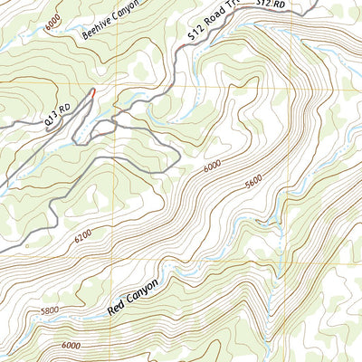 United States Geological Survey Red Canyon, CO (2022, 24000-Scale) digital map
