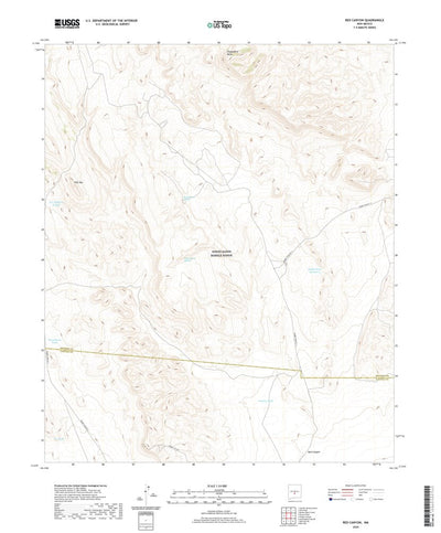 United States Geological Survey Red Canyon, NM (2020, 24000-Scale) digital map
