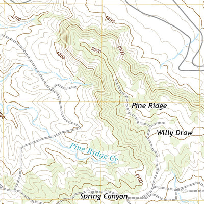 United States Geological Survey Red Cloud Creek West, WY (2021, 24000-Scale) digital map