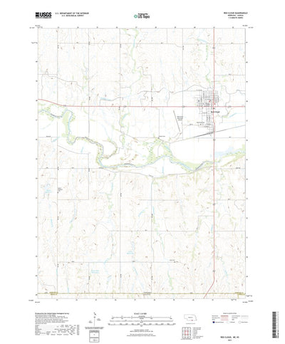 United States Geological Survey Red Cloud, NE (2021, 24000-Scale) digital map