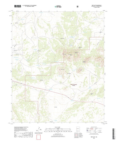 United States Geological Survey Red Flats, NM (2020, 24000-Scale) digital map