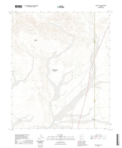 United States Geological Survey Red Hill NE, AZ (2021, 24000-Scale) digital map