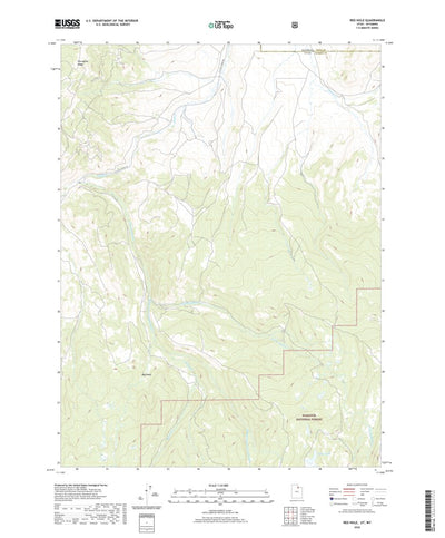 United States Geological Survey Red Hole, UT (2020, 24000-Scale) digital map