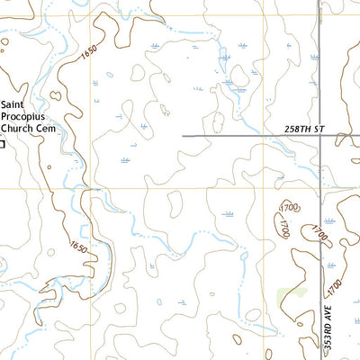 United States Geological Survey Red Lake East, SD (2021, 24000-Scale) digital map