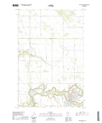 United States Geological Survey Red Lake Falls, MN (2022, 24000-Scale) digital map
