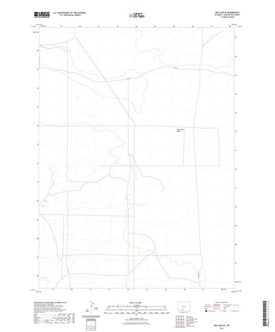United States Geological Survey Red Lake SE, WY (2021, 24000-Scale) digital map