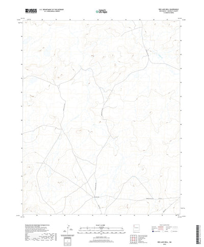 United States Geological Survey Red Lake Well, NM (2020, 24000-Scale) digital map