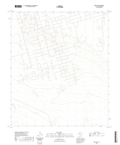 United States Geological Survey Red Lakes, TX (2022, 24000-Scale) digital map
