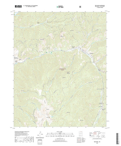 United States Geological Survey Red River, NM (2020, 24000-Scale) digital map
