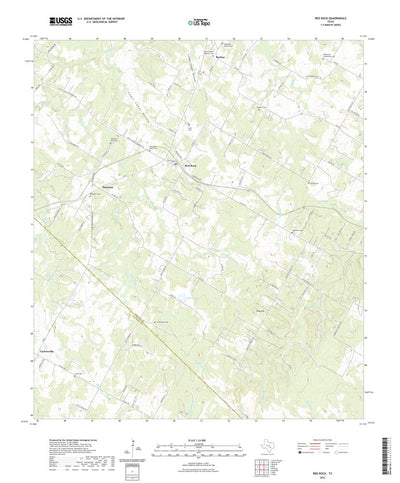 United States Geological Survey Red Rock, TX (2022, 24000-Scale) digital map