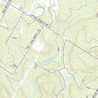 United States Geological Survey Red Rock, TX (2022, 24000-Scale) digital map