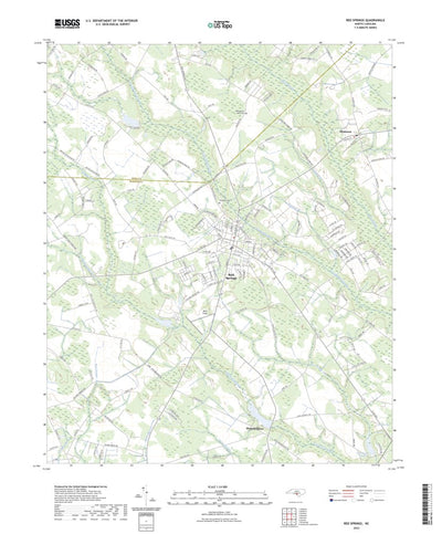 United States Geological Survey Red Springs, NC (2022, 24000-Scale) digital map