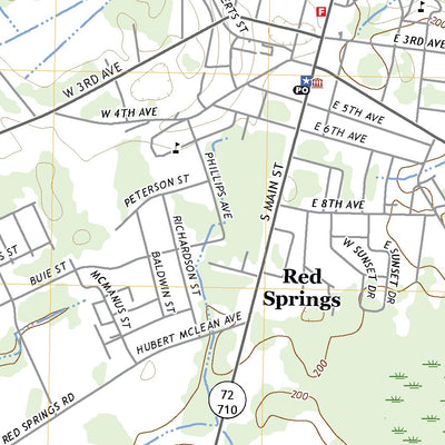 United States Geological Survey Red Springs, NC (2022, 24000-Scale) digital map