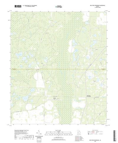 United States Geological Survey Red Store Crossroads, GA (2020, 24000-Scale) digital map