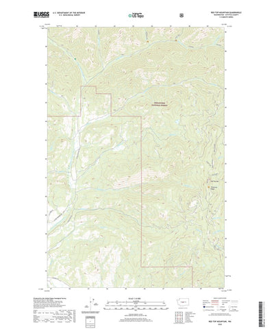 United States Geological Survey Red Top Mountain, WA (2020, 24000-Scale) digital map