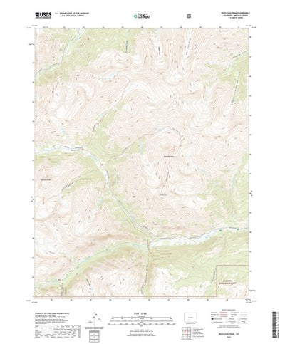 United States Geological Survey Redcloud Peak, CO (2022, 24000-Scale) digital map