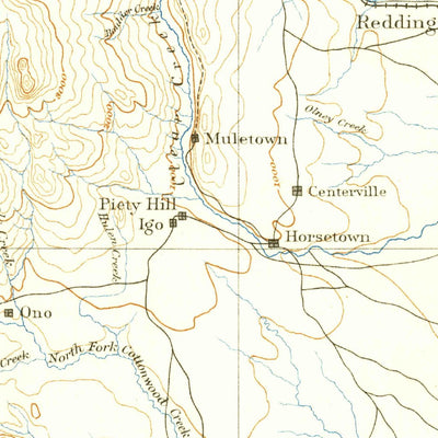 United States Geological Survey Redding E, CA (1890, 250000-Scale) digital map