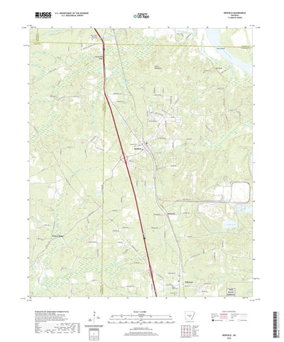 United States Geological Survey Redfield, AR (2020, 24000-Scale) digital map