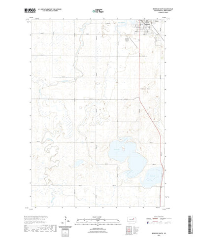 United States Geological Survey Redfield South, SD (2021, 24000-Scale) digital map
