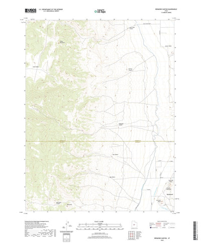 United States Geological Survey Redmond Canyon, UT (2020, 24000-Scale) digital map